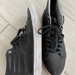 Leather high top old skool Vans